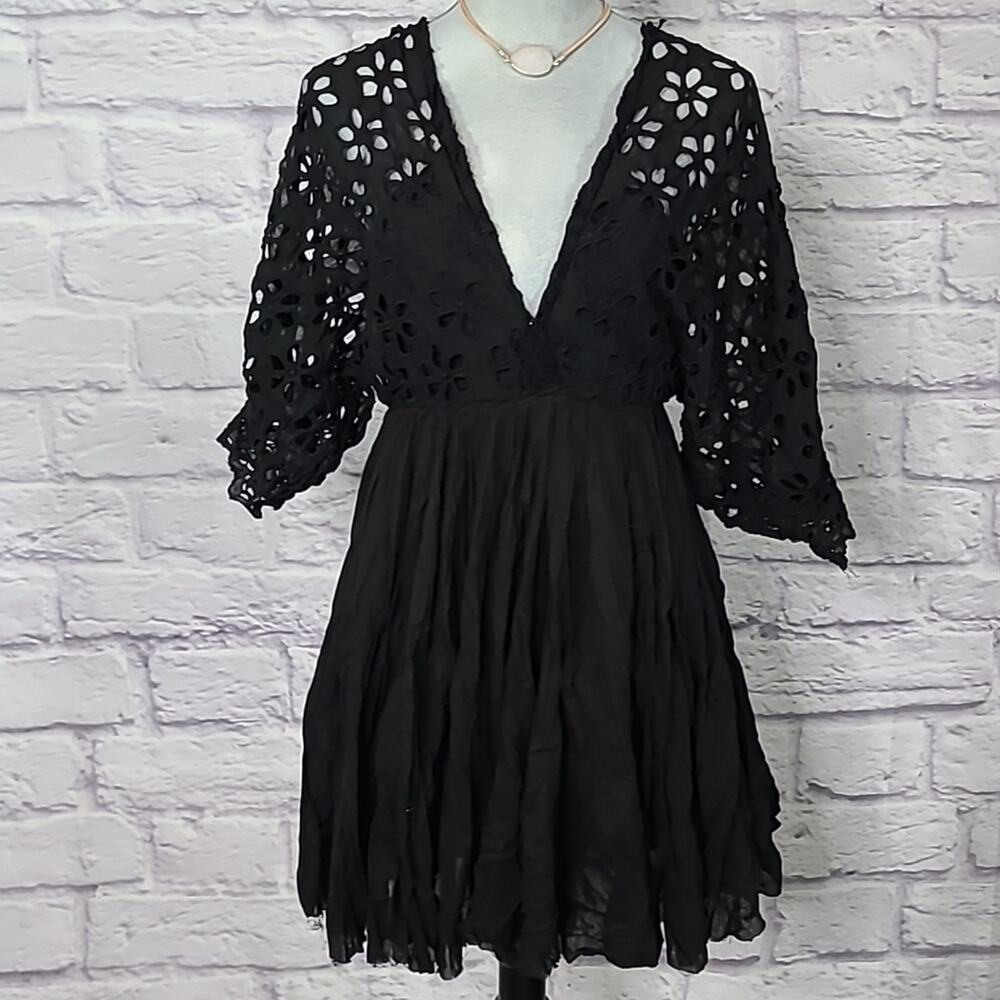 Free People goth mini dress - Picture 2 of 8